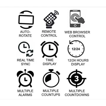 Smart Oversize LED Wall Clock with Countdown Feature