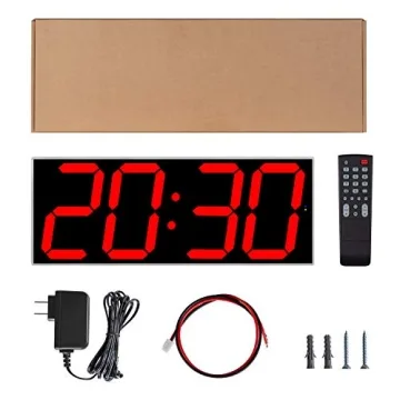 Smart Oversize LED Wall Clock with Countdown Feature