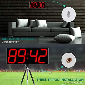 Smart Oversize LED Wall Clock with Countdown Feature