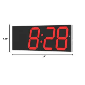 Smart Oversize LED Wall Clock with Countdown Feature