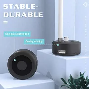 TiMOVO Charging Stand Compatible with iPencil 1st Generation, iPad Pencil Charger with Display Screen, iPad Pen Charging Adapter with 1.2A USB Port, Black