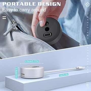 TiMOVO Charging Stand Compatible with iPencil 1st Generation, iPad Pencil Charger with Display Screen, iPad Pen Charging Adapter with 1.2A USB Port, Black