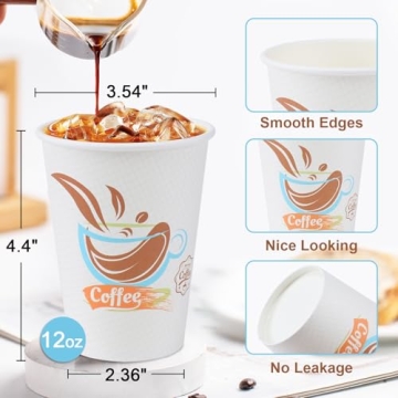 Durable Disposable Lamosi Coffee Cups Set for Every Occasion