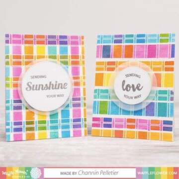 Waffle Flower Clear Stamps - Color Swatches for Art & Crafts