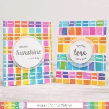 Waffle Flower Clear Stamps - Color Swatches for Art & Crafts