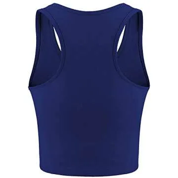 8 Pcs Women Basic Crop Tank Tops for Summer Style
