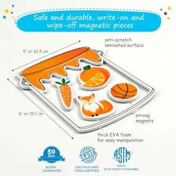 Simply magic 11 Jars Magnetic Color Sorting Set - Color Sorting Toys for Toddlers, Color and Shape Sorting, Preschool Circle Time Learning Activities, Color Learning Toys, Color Matching Games