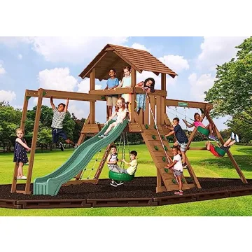 Playtime Fun with Creative Playthings Northbridge Swing Set