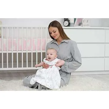 Baby Sleeping Bag Sack – Infant Sleeping Bags - Pure Cotton Wearable Blanket Baby Sleep Bag – Unisex Zip Up Baby Bag for Boys and Girls (Grey Clouds, 18-24 Months)
