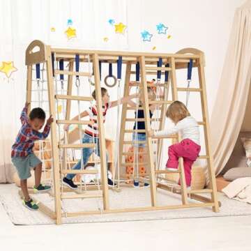 Dripex 8-in-1 Indoor Jungle Gym for Active Kids