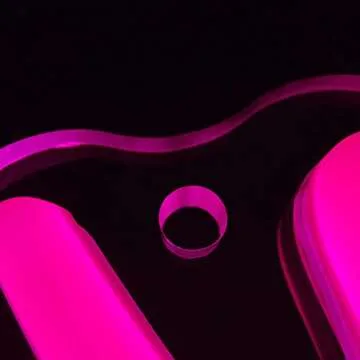 GGK My Happy Place Neon Sign LED Light up My Happy Place Sign for Wall Decor Pink Neon Lights Neon Letters Room Aesthetic Accessory (My happy place)