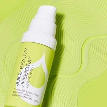 Juice Beauty PREBIOTIX Freshly Squeezed Glow, 20% Vitamin C Serum - 27 mL - Hydrates + Smooths Complexion - Vegan, Cruelty Free