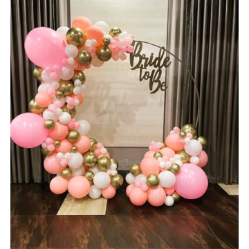 KBZVNAF Pink Gold Balloons Garland Kit - 120pcs for Parties