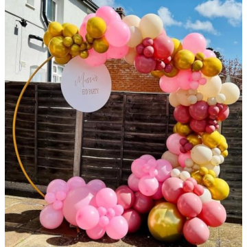 KBZVNAF Pink Gold Balloons Garland Kit - 120pcs for Parties