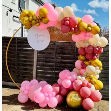KBZVNAF Pink Gold Balloons Garland Kit - 120pcs for Parties