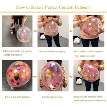 KBZVNAF Pink Gold Balloons Garland Kit - 120pcs for Parties