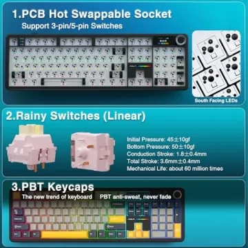 Aula F108 Pro Wireless Mechanical Keyboard for Gamers