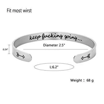 Y&M Personalized Engraved Mantra Bracelets for Women