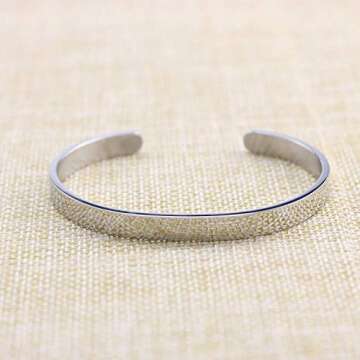 Y&M Personalized Engraved Mantra Bracelets for Women