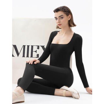 Stylish PUMIEY Black Long Sleeve Jumpsuit for Women