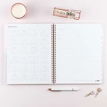 Blue Sky 2022 Weekly & Monthly Planner, 8.5" x 11", Frosted Flexible Cover, Wirebound, Joselyn (110394-22)