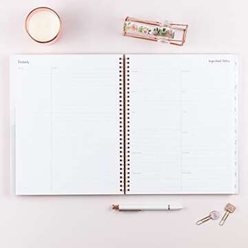 Blue Sky 2022 Weekly & Monthly Planner, 8.5" x 11", Frosted Flexible Cover, Wirebound, Joselyn (110394-22)