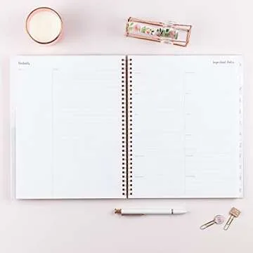 Blue Sky 2022 Weekly & Monthly Planner, 8.5" x 11", Frosted Flexible Cover, Wirebound, Joselyn (110394-22)