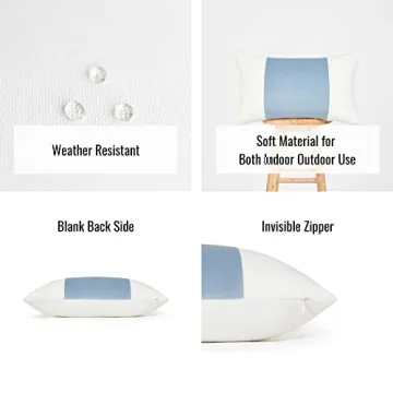 Coastal Velvet Baby Blue Pillow Cover for Indoor Outdoor