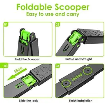 TIMINGILA Pooper Scooper 28" Long Handle Portable Pet Poop Scooper for Large and Small Dogs,High Strength Material and Durable Spring,Great for Lawns, Grass, Dirt, Gravel