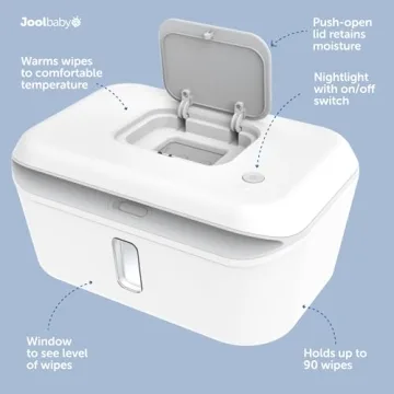 Jool Baby Wipe Warmer & Dispenser with LED Nightlight