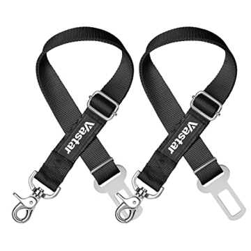 Vastar Adjustable Pet Car Seat Belt Safety Leash 2 Pack