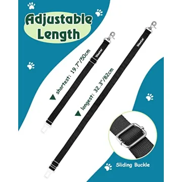 Vastar Adjustable Pet Car Seat Belt Safety Leash 2 Pack