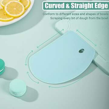 Durable Silicone Dough Scraper - Perfect for All Bakers