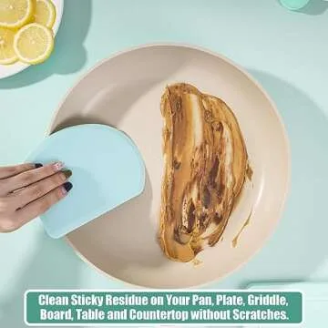 Durable Silicone Dough Scraper - Perfect for All Bakers