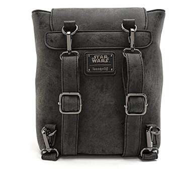 Loungefly x Star Wars Imperial Convertible Mini Backpack, Black