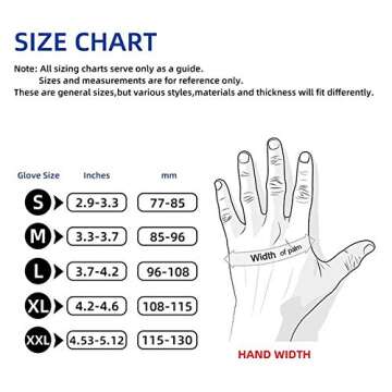 Wostar Disposable Gloves Large Powder & Latex Free 4mil 100 Pcs Exam Disposable Nitrile Non-Sterile Gloves