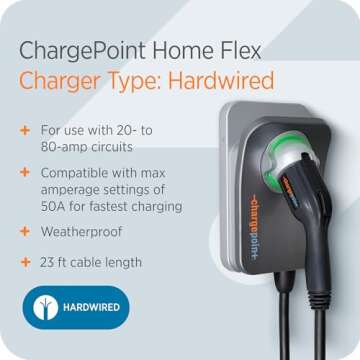 ChargePoint HomeFlex EV Charger - Fast, Reliable Charging