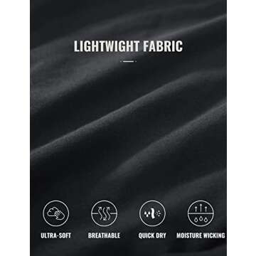 CRZ YOGA Men's Linerless Workout Shorts - 9'' Quick Dry Running Sports Athletic Gym Shorts with Pockets Black Medium