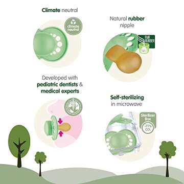 Pacifier, 6-16 Months, Original Pure, Girl 2-Pack