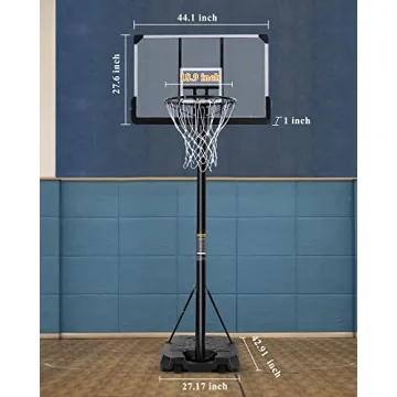 Adjustable Basketball Hoop Goal for All Ages - Portable & Sturdy