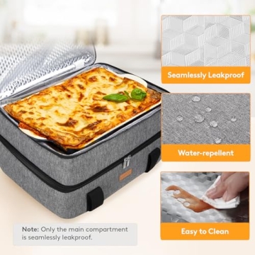 LUNCIA Insulated Casserole Carrier for Food Transport