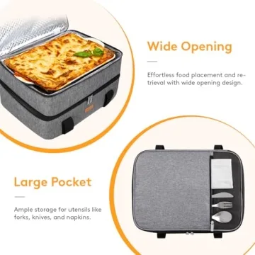 LUNCIA Insulated Casserole Carrier for Food Transport