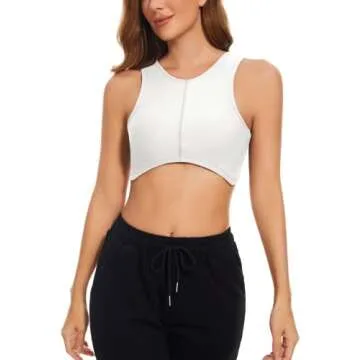 MISSACTIVER Women's Crop Tank Top with Built-in Bra and Style