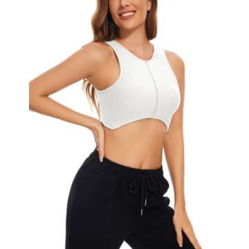 MISSACTIVER Women's Crop Tank Top with Built-in Bra and Style