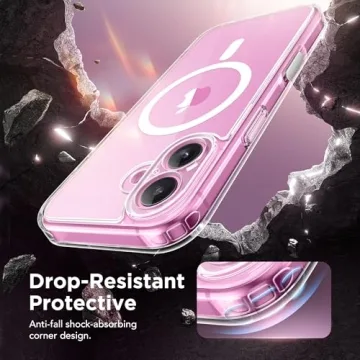 GolbinBox Magnetic for iPhone 16 Case with Camera Control Capture Button, Compatible with MagSafe,[Full Camera Protection][2X Screen Protectors] Shockproof Phone Cover for iPhone 16 6.1 Inch (Clear)