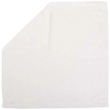 Amazon Basics Bath towel for Face, bathroom, 100% Cotton Extra Absorbent, Fast Drying salon towels, 60 Pack, White (12 x 12 inches)