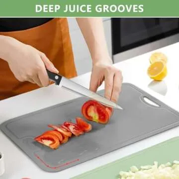 Gintan Flexible TPU Cutting Board - BPA-Free and Knife Friendly