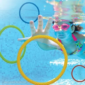 Aqua Classic Dive Rings for Kids, Safe Pool Fun