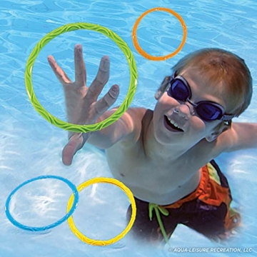 Aqua Classic Dive Rings for Kids, Safe Pool Fun