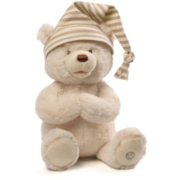 GUND Animated Goodnight Prayer Bear - Soothing Prayers & Cuddles for All Ages